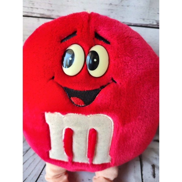 Vintage 1987 M&M's Mars Inc Fun Friend Red M&M Plush Stuffed 12” Toy no tags - Picture 2 of 7